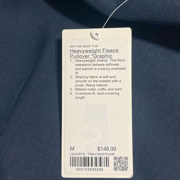 NWT Lululemon Heavyweight Fleece Pullover *Tennis Club size M - Picture 6 of 8